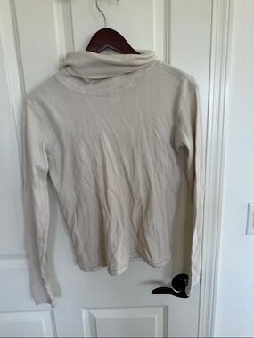 Nui organic cotton waffle turtleneck